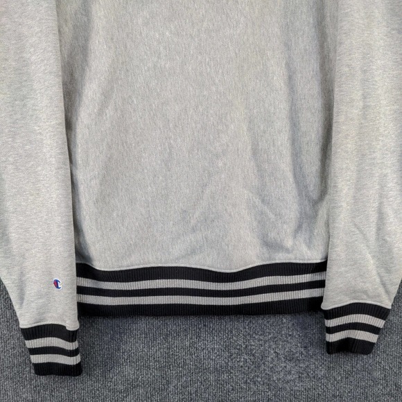 Champion Reverse Weave Men's Hoodie Gray Medium Pullover Long Sleeve Pockets - Picture 7 of 14